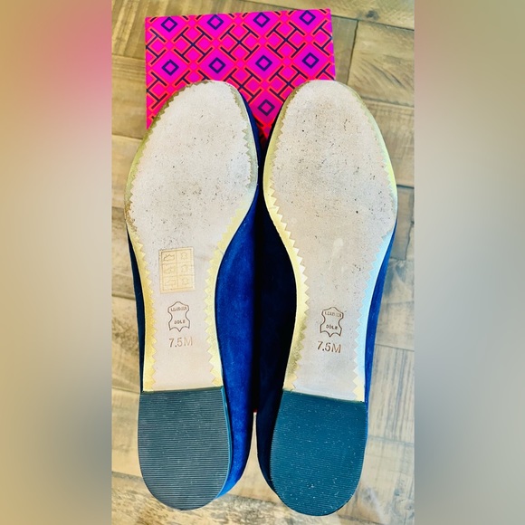 Tory Burch Chelsea Ballet Flats - Suede in Royal Navy - Picture 5 of 5